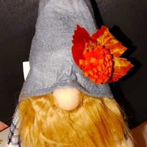 12" Sitting Harvest/Fall Stuffed Gnome